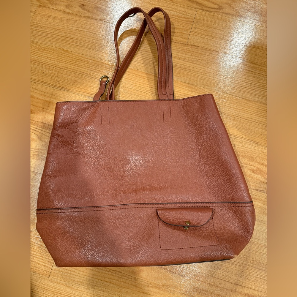 J Crew Leather Tote Bag